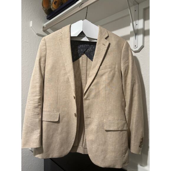 Jos. A. Bank Slim Fit Linen Blend Suit Set size 40 regular/ pants 32by30 - Picture 13 of 13